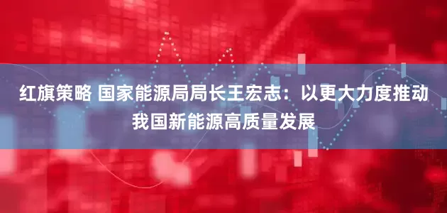 红旗策略 国家能源局局长王宏志：以更大力度推动我国新能源高质量发展